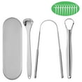 thumbnail image 1 of Tongue Scraper Tongue Cleaner with Dental Floss Storage Box, Medical Grade Stainless Steel Tongue Scraper for Healthy Oral Care to Remove Tongue Coating and Bad Breath Suitable for Adults and Kids, 1 of 10