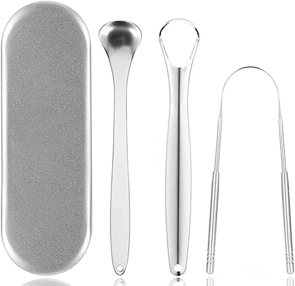 Tongue Scraper for Adults,Bad Breath Begone, Easy to Clean and