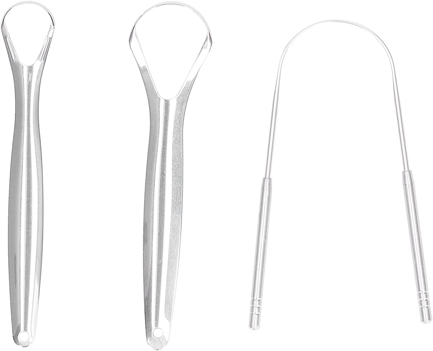 Tongue Scraper for Fresh Breath and Oral Health, Ergonomic Design, Stainless Steel Material