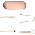 thumbnail image 1 of Tongue Scrapers, Tongue Scraper Set Reduce Bad Breath Flexible Rose Gold Stainle Tongue Cleaner Tongue Scraper Stainless Steel Tongue Cleaner Adult Tongue Scrape, 1 of 5