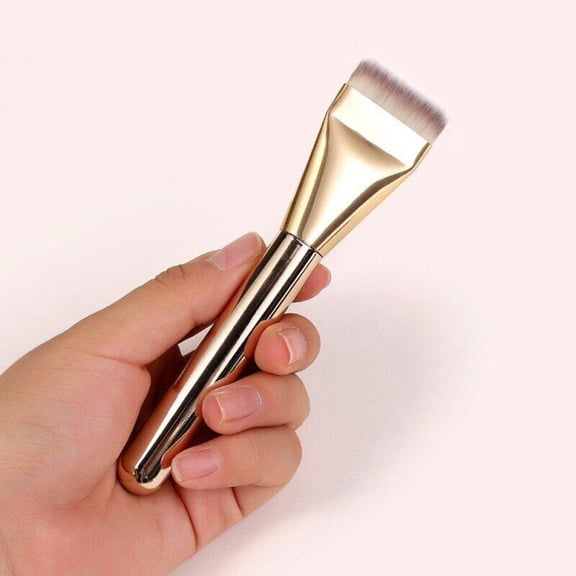 Tongue Shaped Flat Foundation Brush Seamless Makeup Application Tool