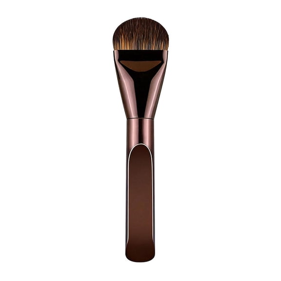 Tongue-Shaped Foundation Brush with High-Density Soft Bristles for Precise and Even Makeup Application