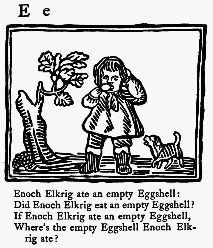 Tongue Twister, 1830. /Nwoodcut From The 1830 American Edition Of