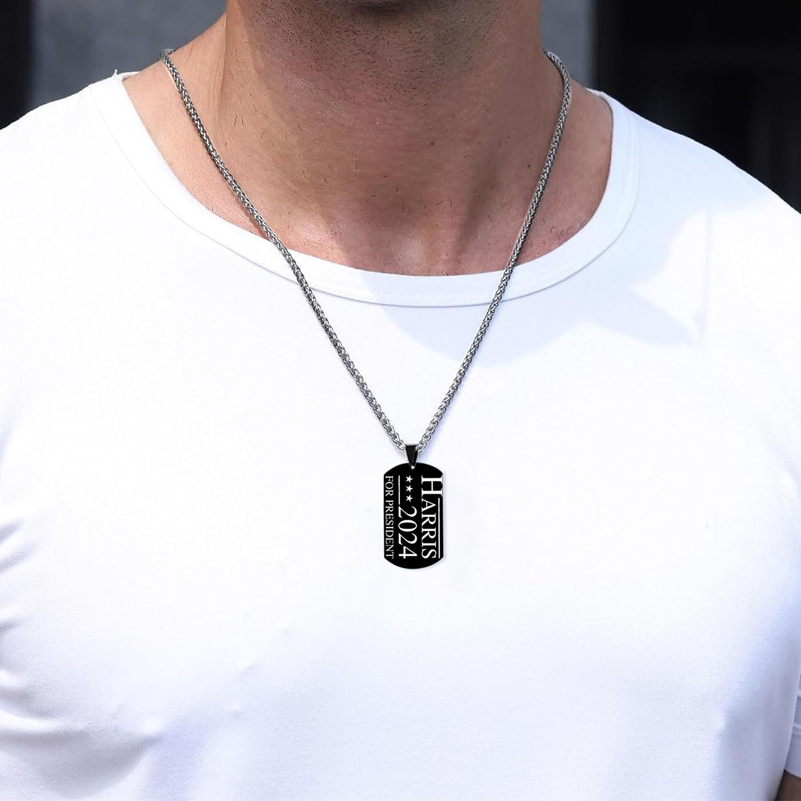 Tongzeng 2packs Necklaces & Pendants,Kamala 2024 Pendant Necklace 2024