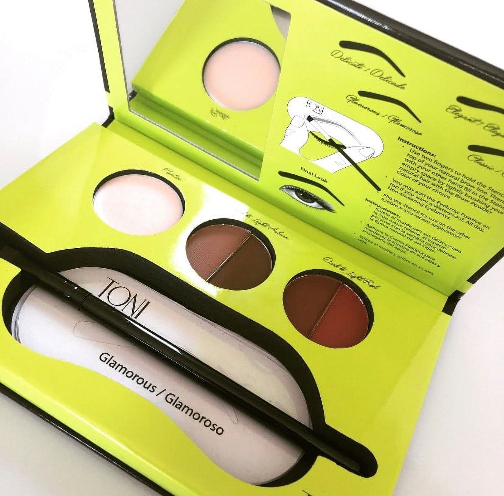 Toni Cosmetics Brow Kit, Brown To Red