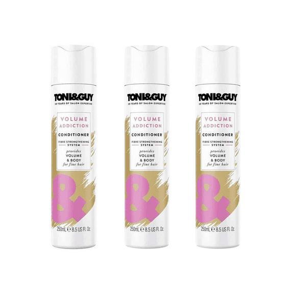 Toni & Guy Volume Addiction Conditioner for Fine Hair 250 ml 3 Pack
