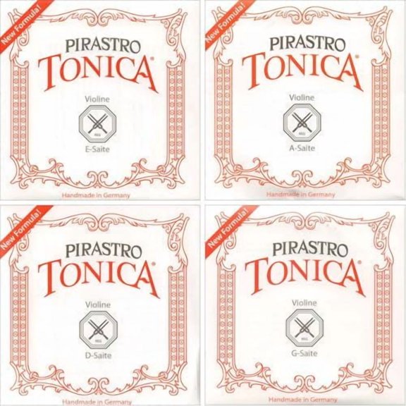 Tonica 1/8-1/4 Violin String Set - Medium Gauge with Ball End E$$Music