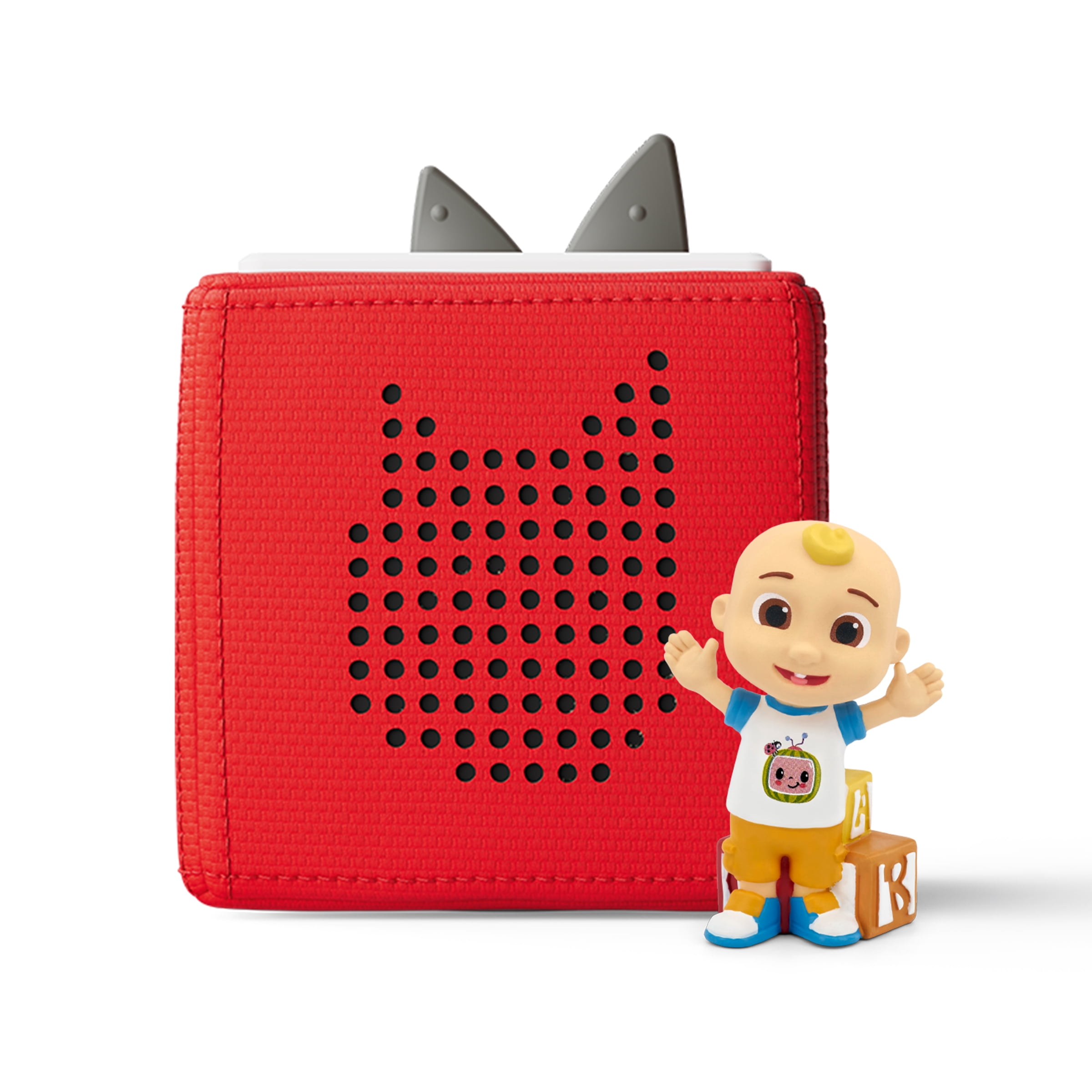 Tonies Cocomelon Toniebox Audio Player Starter Set with JJ, Red