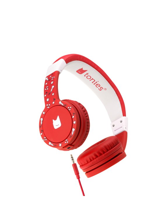 Foldable Wired Headphones for Kids - Red