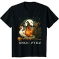 thumbnail image 1 of Tonight We Fly Chicken Spooky Season TShirt – Cute Poultry Halloween Costume Tee, 1 of 2