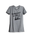 thumbnail image 1 of Tonight We Fly Women's Fashion Relaxed T-Shirt Tee Heather Gray Large, 1 of 3