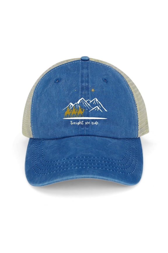 Tonight We Ride Dark Blue Baseball Cap for Men Women, Adjustable Snapback Hats Trucker Hat