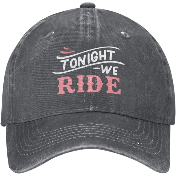 Tonight We Ride Hat Cotton Washed Denim Baseball Caps