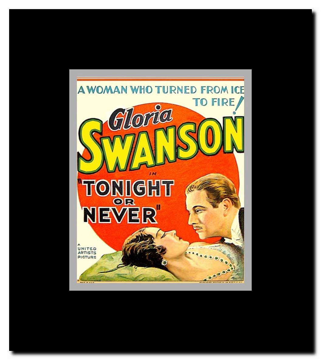Tonight or Never Framed Movie Poster