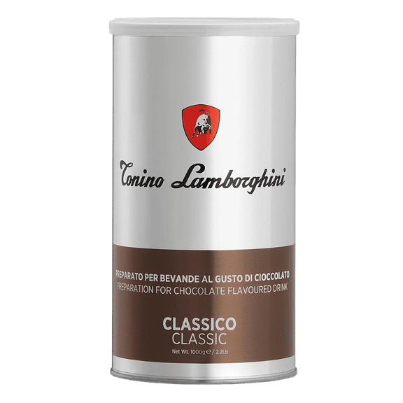 Tonino Lamborghini Hot Chocolate Powder Classic Flavor, Rich Cocoa, Metal Tin, 1 kg (2.2 lb)