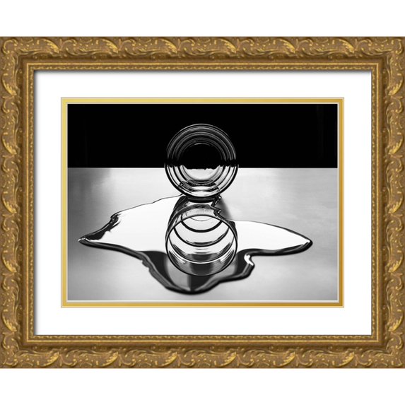 Toniolo, Giorgio 32x24 Gold Ornate Wood Framed with Double Matting Museum Art Print Titled - Circles Of Circles