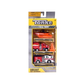 Tonka Diecast First Responders 3 Pack Helicopter & Fire Rescue