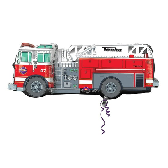 Anagram 35" Tonka Fire Truck Supershape Foil Mylar Balloon (1ct)