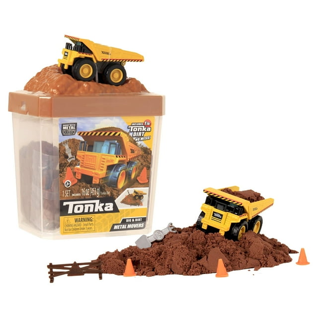 Tonka Kids Metal Movers Dirt & Dig Playset with Dump Truck and