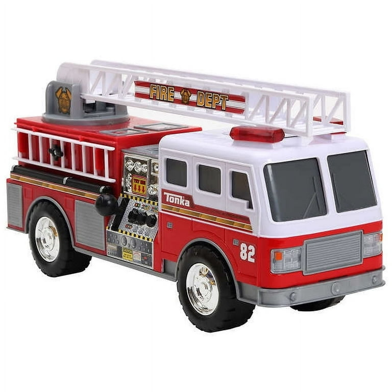 Tonka Mighty Motorized Fire Truck Vehicle with Flashing Lights