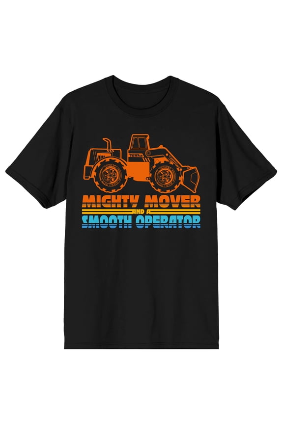 Tonka Mighty Mover and Smooth Operator Menās Black Short Sleeve Tee-Large