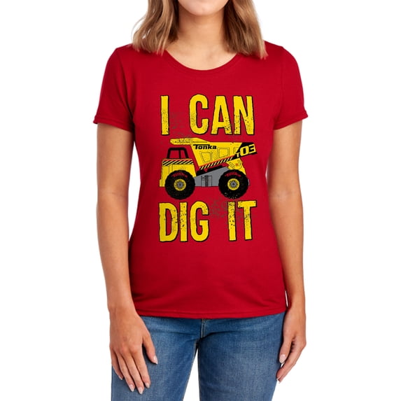 Tonka Play Dirty Women's T Shirt, Red, Small
