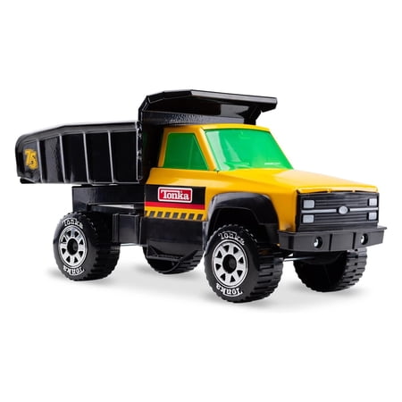 Tonka Steel Classics Commemorative Quarry Dump Truck - Made with Steel & Sturdy Plastic, Yellow Toy Construction Truck, Boys and Girls, Kids, Toddlers, Ages 3+