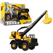 Tonka Steel Classics Mighty Crane, 23" High, Kids Construction Toy for Boys and Girls, Interactive Toy Vehicle for Creative & Realistic Play, Great Gift, Ages 3+
