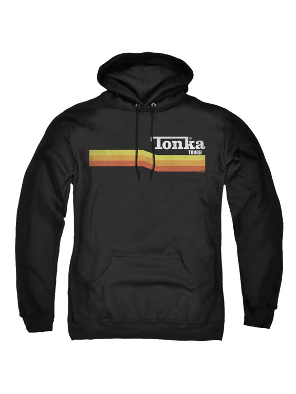 Tonka Tonka Stripe Adult Pullover Hoodie Sweatshirt Black