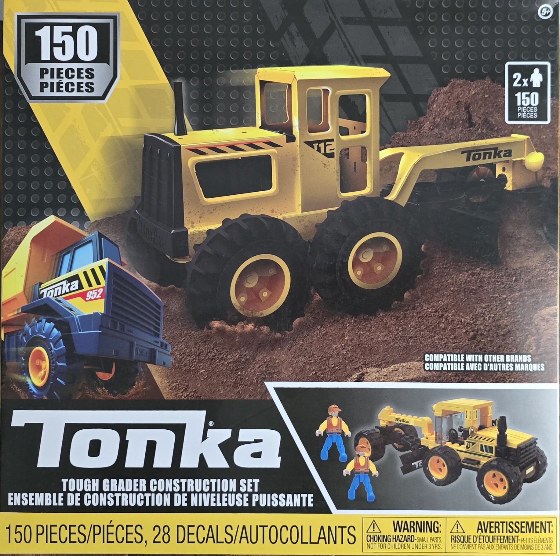 Tonka Tough Grader Construction Set 150 Pieces - Walmart.com