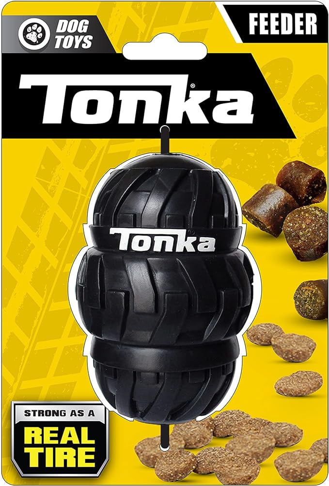 Tonka Tri Stack Tread Feeder Dog Toy Lightweight Durable and
