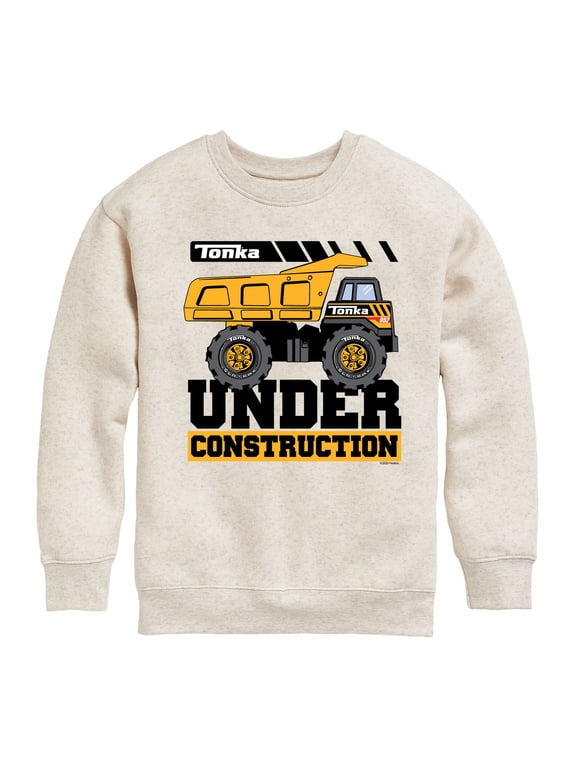 - Under Construction Boys' Graphic Long Sleeve Fleece Sweatshirt