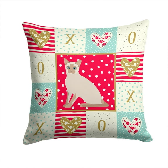 Tonkinese Cat Love Fabric Decorative Pillow