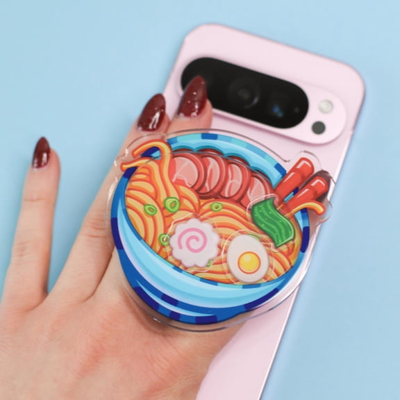 Tonkotsu Ramen Phone Grip | Acrylic Shaker Charm Phone Grip