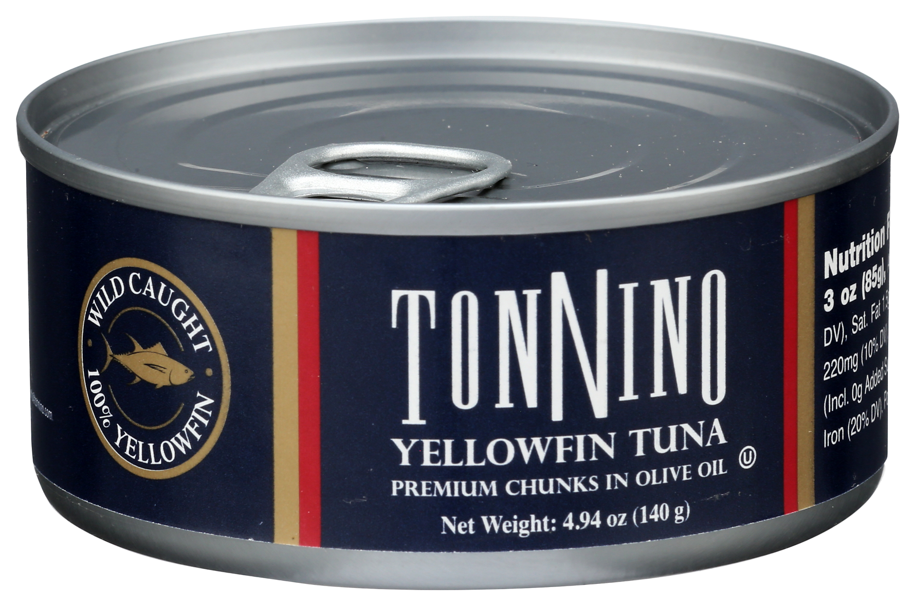 Tonnino Premium Yellowfin Tuna Chunks In Olive Oil 4 94 Oz Can Wild 