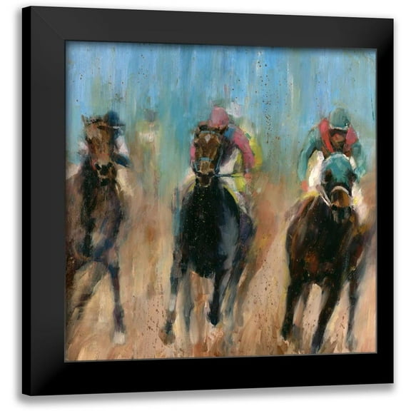 Tonov, Valtcho 12x12 Black Modern Framed Museum Art Print Titled - Run