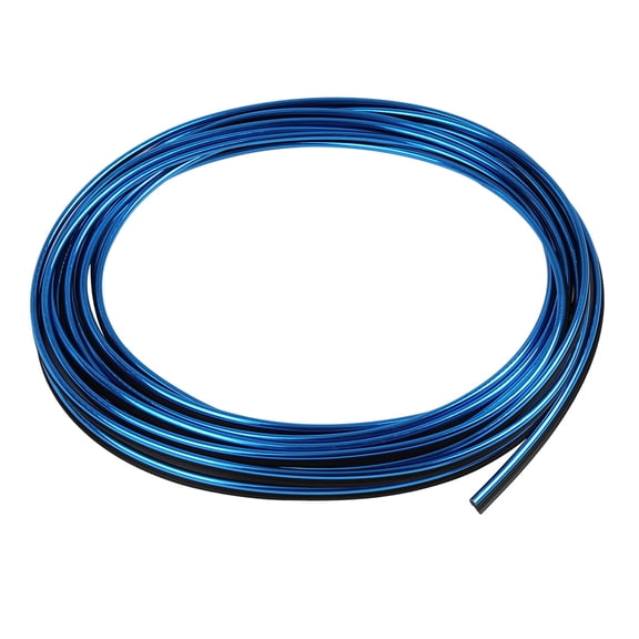 Tonovia 5m Blue Chrome DIY Car Interior Exterior Trim Strip Car Door Edge Scratch Guard Decorative Line-Blue
