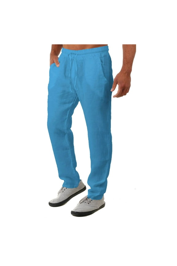 Tons of Style & Prints,AXXD Loose Solid Half Waist Pockets Long Pants Clearances Sweatpants Size 14-16 Blue 8