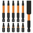thumbnail image 1 of Tonsiki T20 Torx Bit Set with Bit Holder, 11pcs Impact Grade Security Torx Bit Set ,T20 Torx Screwdriver Bit, 1 of 8