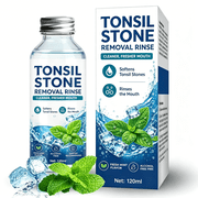 Tonsil Stone Mouthwash, Portable Tonsil Stone Remover, Refreshing Mint Oral Rinse for Bad Breath & Morning Care, Gentle Alcohol Free Liquid Cleanse, Travel Friendly Routine, 120ml 4 Fl Oz Size Pack
