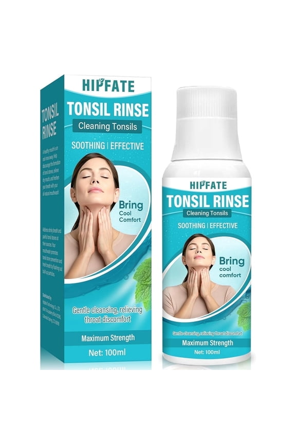 Tonsil Stone Mouthwash, Tonsil Stone Remover, Fight Bad Breath & Relieve Dry Mouth, 100ML