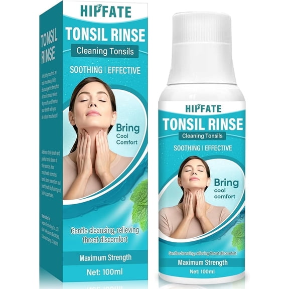 Tonsil Stone Mouthwash, Tonsil Stone Remover, Fight Bad Breath & Relieve Dry Mouth, 100ML