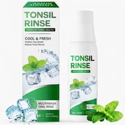 Tonsil Stone Mouthwash, Tonsil Stone Remover, Mint Daily Mouthwash and Oral Rinse Liquid to Freshen Breath and Relieve Dry Mouth, 120ml