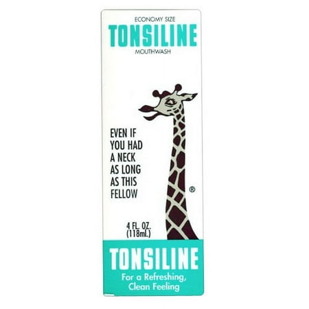 Tonsiline Throat Gargle For Refreshing And Clean Feeling, 4 Oz, 3 Pack