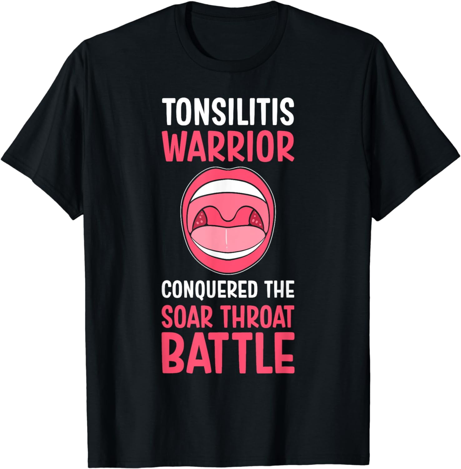 Tonsillitis Survivor Tonsils Inflammation Tonsillectomy T-Shirt ...