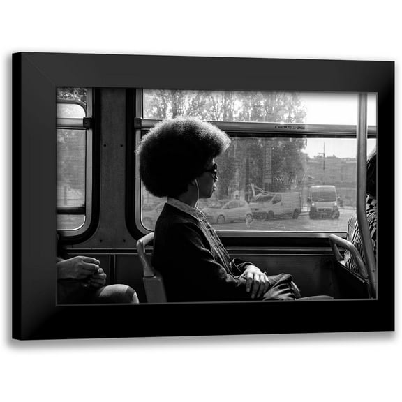 Tonti, Carlo 14x11 Black Modern Framed Museum Art Print Titled - Milano Streets