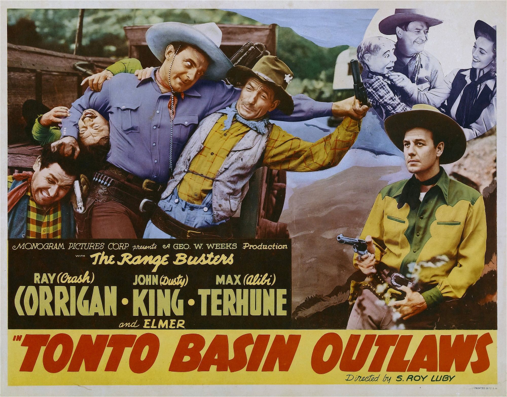 Tonto Basin Outlaws 3Rd From Left Ray 'Crash' Corrigan Far Right John