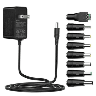 Facmogu 60W 12V 5A AC/DC Power Adapter, AC to DC 12V 5A Power Suppy, 12  Volts 5 Amps AC DC Table Top Adapter, 60 Watts 12V 5A Switching Power  Adaptor