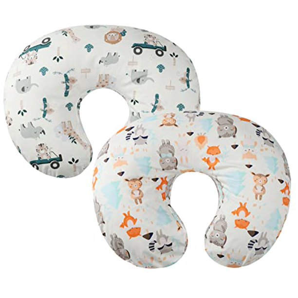 Tontukatu Nursing Pillow Cover 2 Pack Compatible with Boppy Pillow, 100