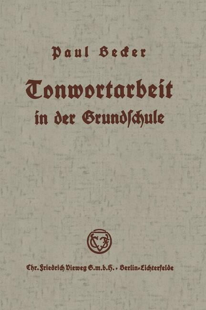 Tonwortarbeit in Der Grundschule, (Paperback)